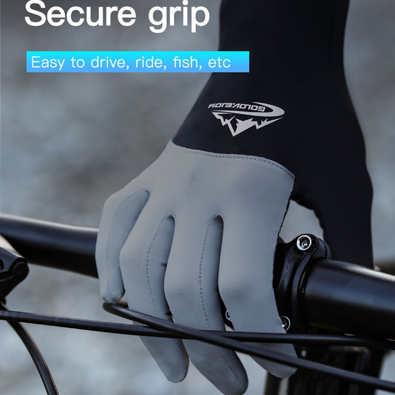 Breathable Summer Arm Sleeves For Men And Women AntiSlip Cycling Gloves With Touchscreen Fingertips 2