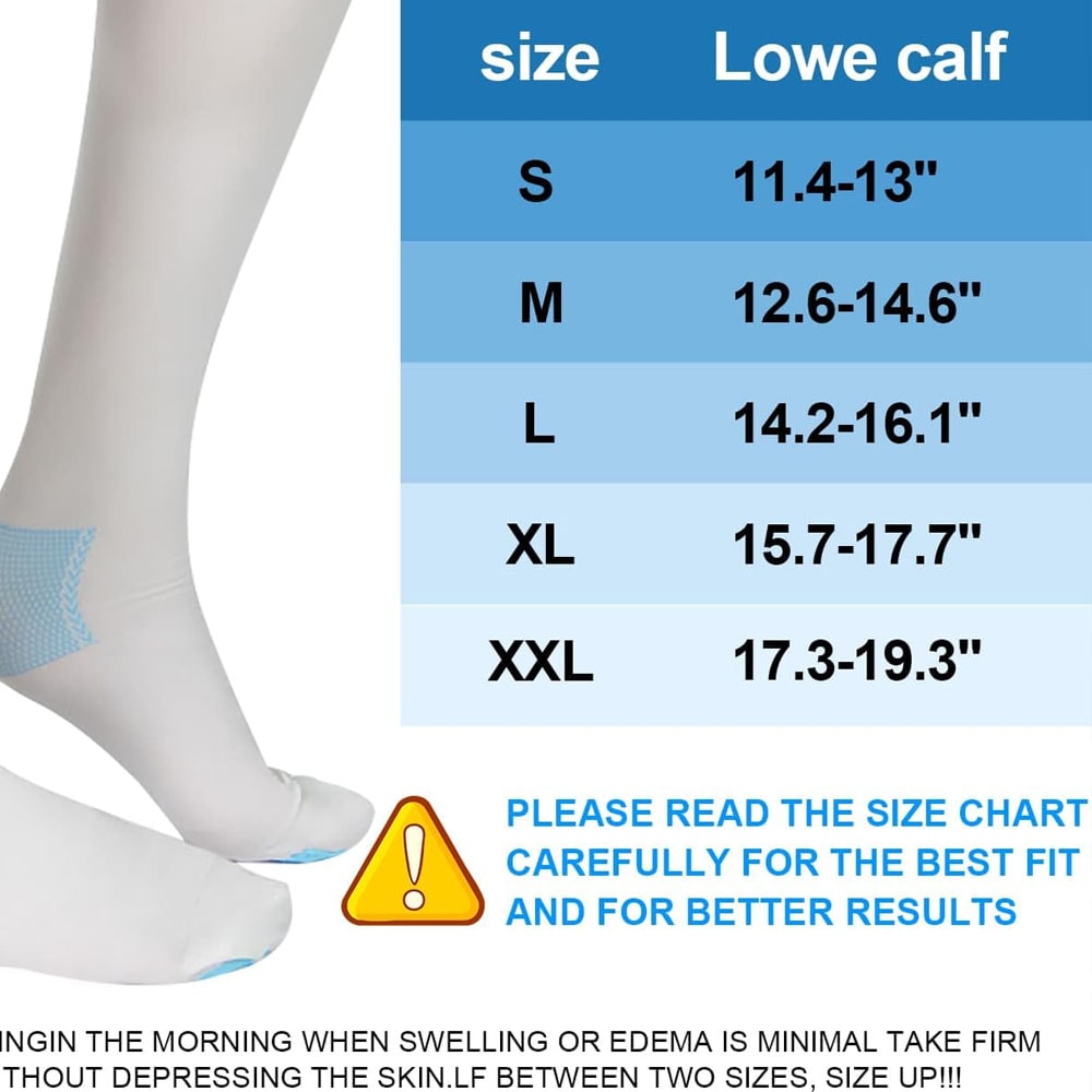 Compression Stockings Thigh High Support Hose For Women Men With Silicone Band 5