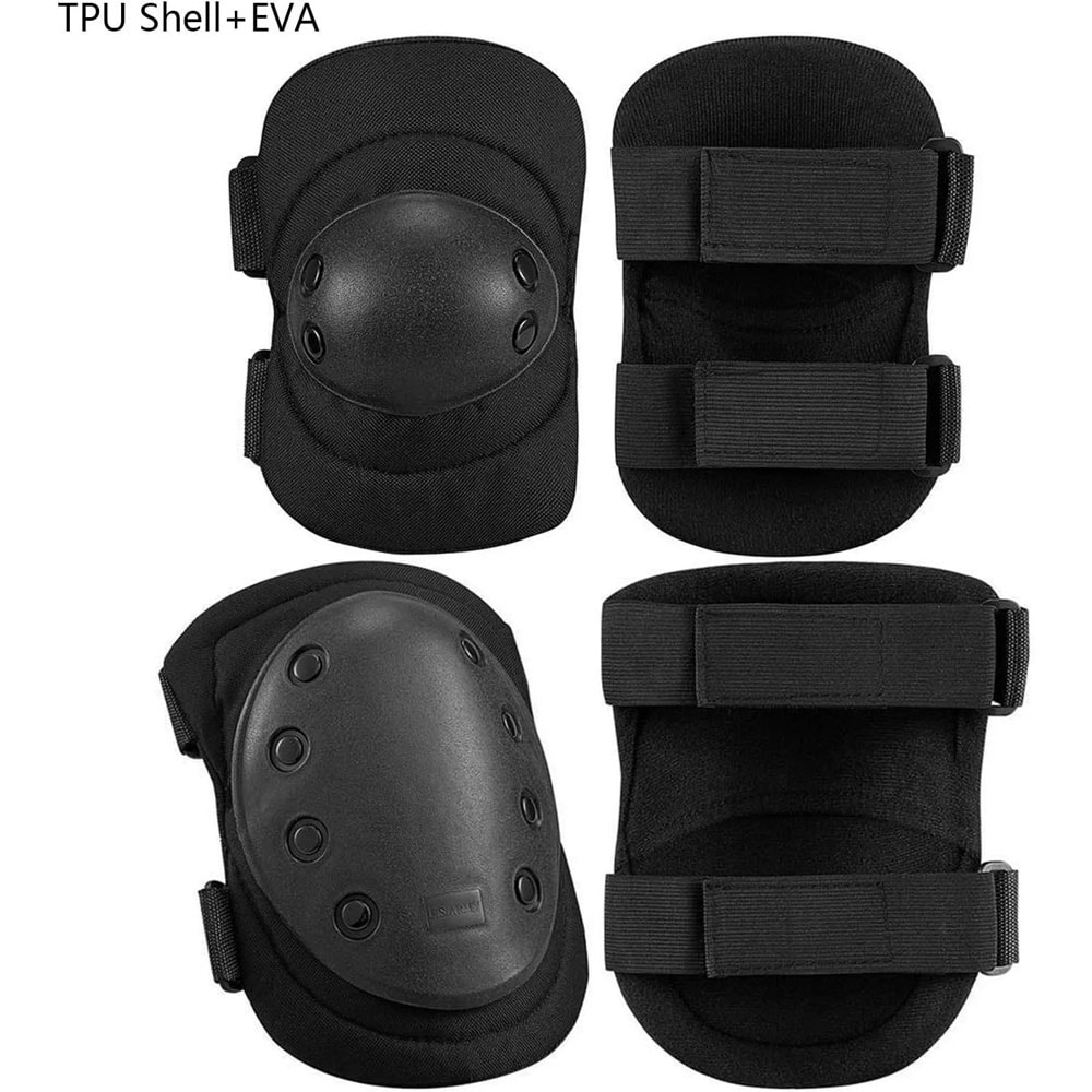 Tactical Knee Elbow Pads For Airsoft Paintball Hunting Outdoor Sports 4