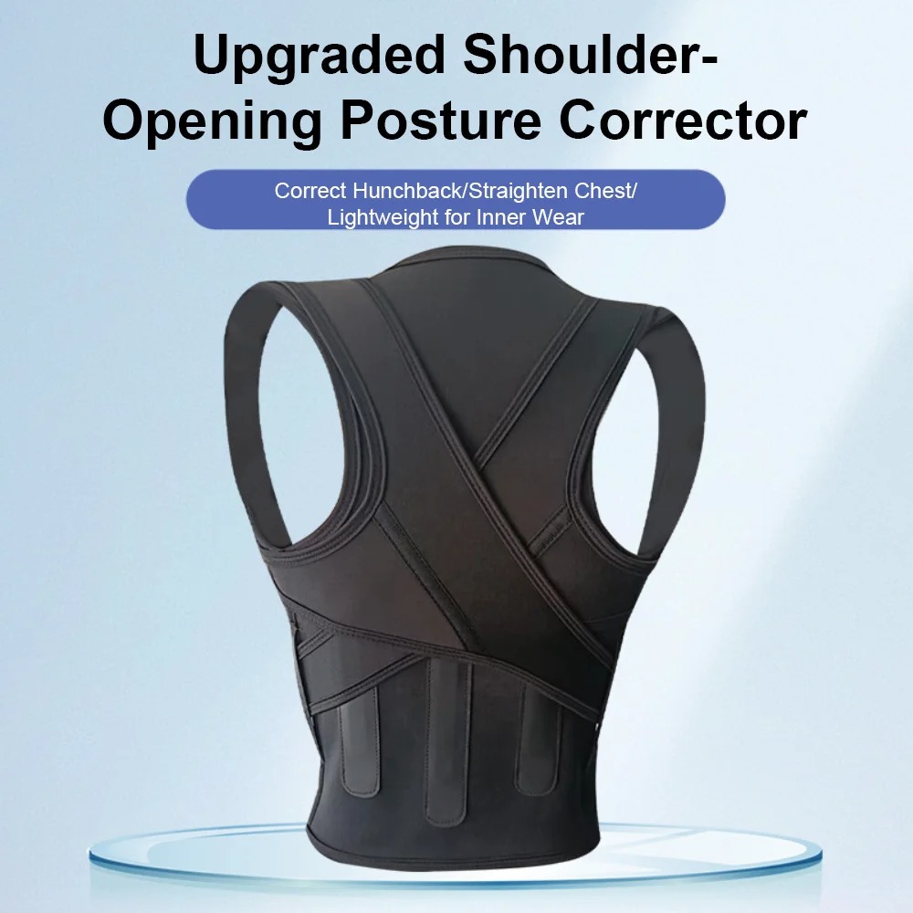 Adjustable Back Brace Posture Corrector Belt For Lumbar Support Scoliosis Relief 1