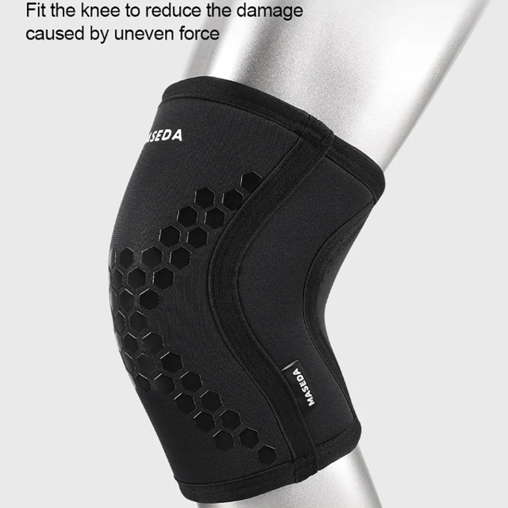 Pressurized Knee Pads For Weightlifting Squatting Honeycomb Neoprene Padded Support 1