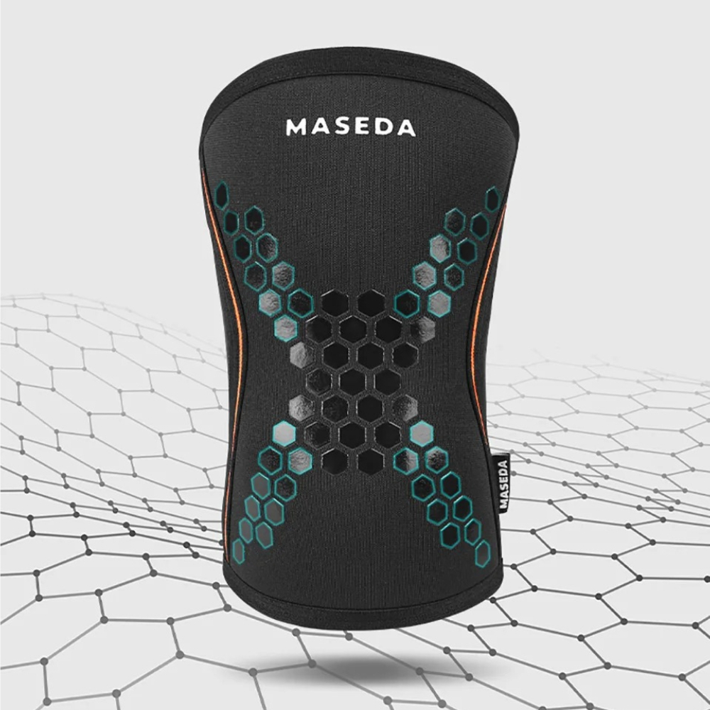 Pressurized Knee Pads For Weightlifting Squatting Honeycomb Neoprene Padded Support 3