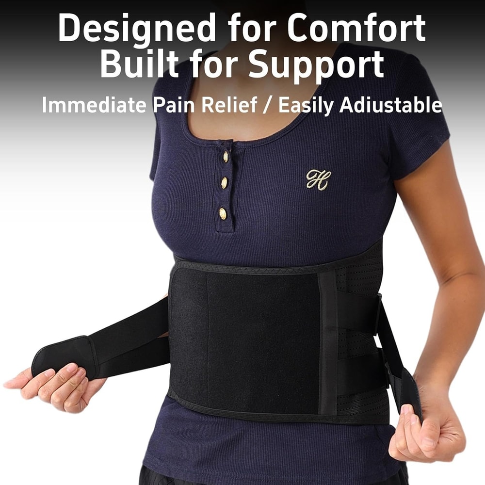 Adjustable Back Brace Support Belt for Back Pain Relief & Sciatica