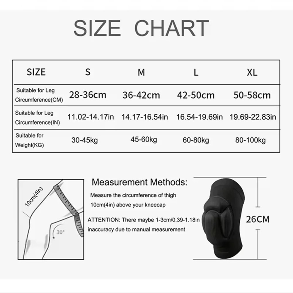 NonSlip Sports Knee Pads For Gym Basketball And Fitness Support 4