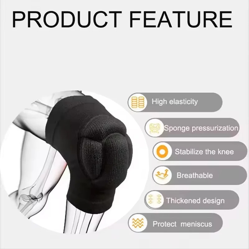 NonSlip Sports Knee Pads For Gym Basketball And Fitness Support 3