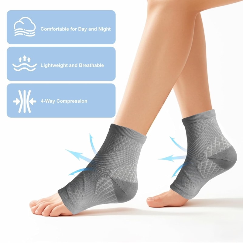 Ankle Braces For Women Men Compression Sleeve For Plantar Fasciitis Relief 1