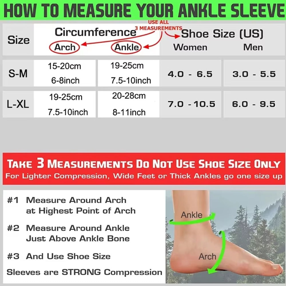 Ankle Braces For Women Men Compression Sleeve For Plantar Fasciitis Relief 3