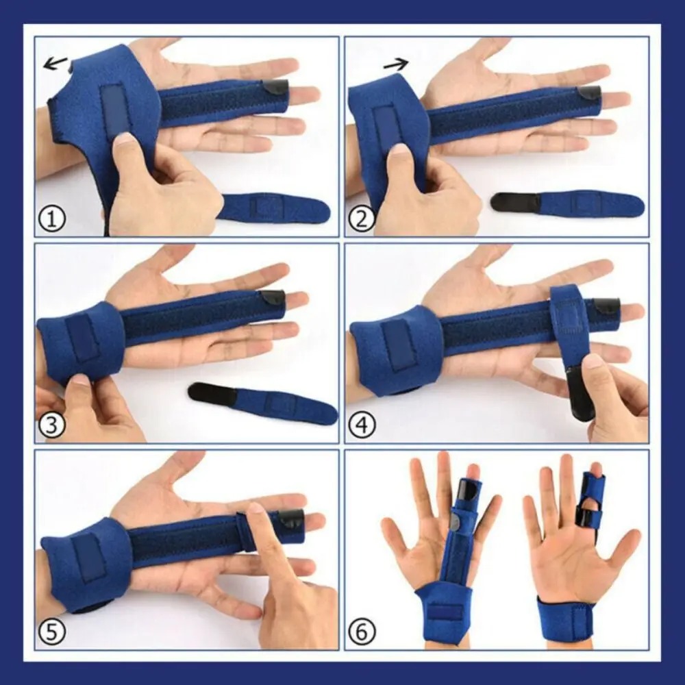 Finger Splint Support Brace For Pain Relief Trigger Fixing Straightener And Corrector 3