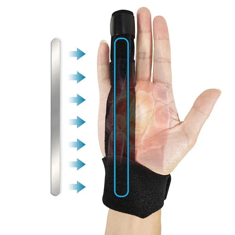 Finger Splint Support Brace For Pain Relief Trigger Fixing Straightener And Corrector 4