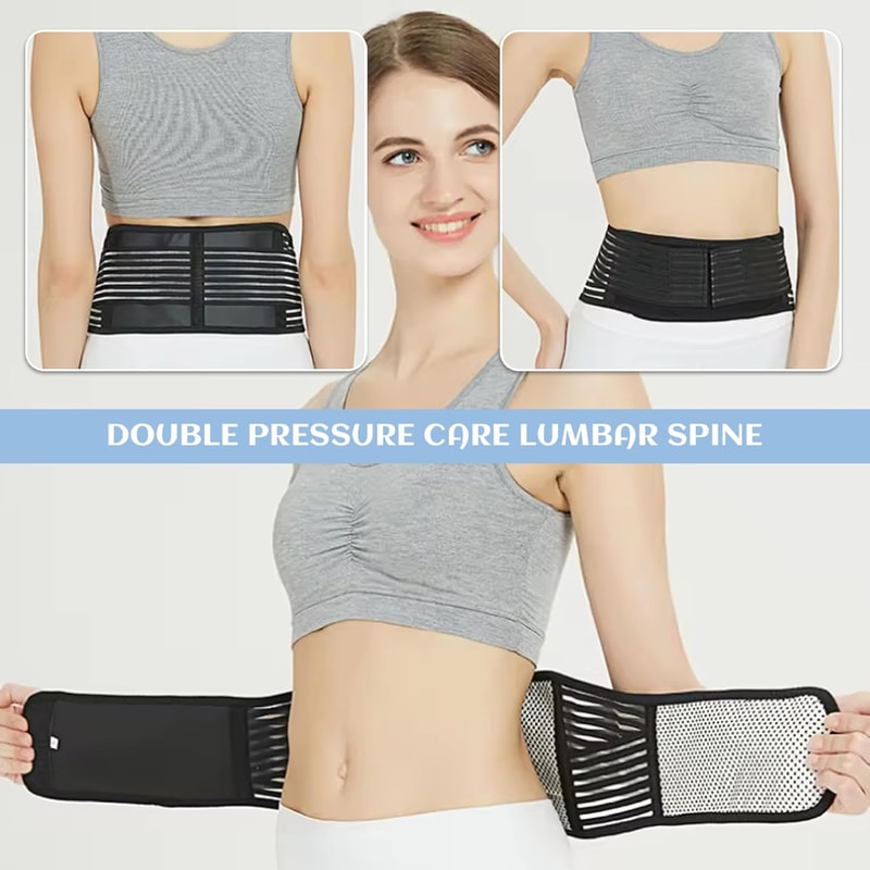 SelfHeating Back Support Belt For Men And Women Breathable Lower Back Brace For Pain Relief 3