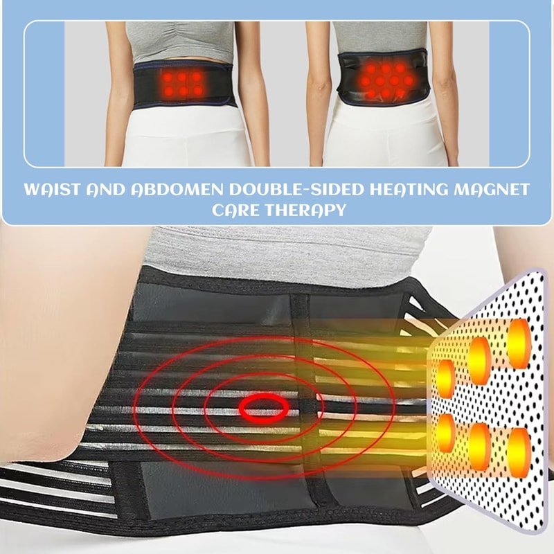 SelfHeating Back Support Belt For Men And Women Breathable Lower Back Brace For Pain Relief 4