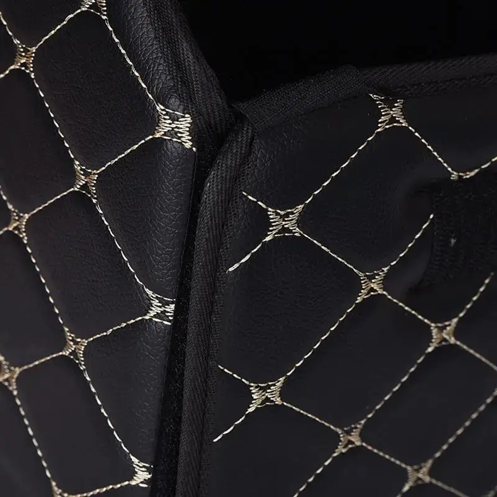 Car Trunk Storage Box Durable PU Leather Multiuse Organizer For Auto Storage And Car Interior 2