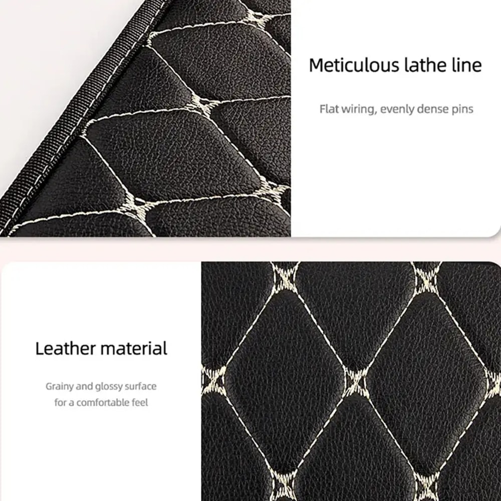 Car Trunk Storage Box Durable PU Leather Multiuse Organizer For Auto Storage And Car Interior 3