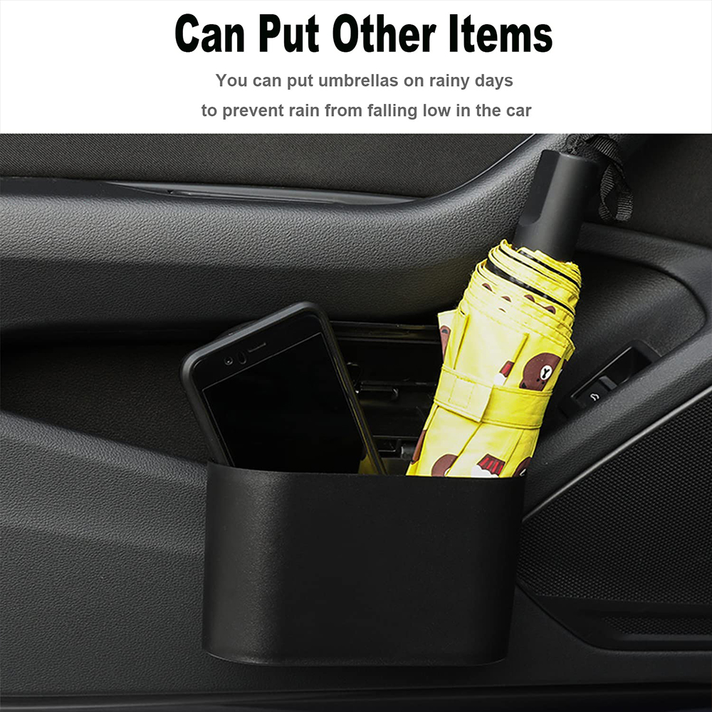Hanging Car Trash Bin Space Saving Garbage Can For Vehicles With PressOpen Lid Durable Plastic Stor