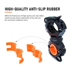 rotatable bike headlight lamp holder quick release stand for cycling and motorcycle lights