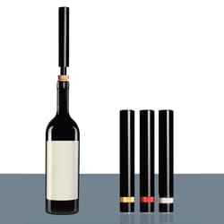 air pump wine bottle opener stainless steel wine cork remover, easy corkscrew opener for kitchen & bar use