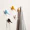 Creative Bird Wall Hook Resin Wood Grain Design Animal Shaped Coat Hook 1
