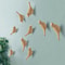 Creative Bird Wall Hook Resin Wood Grain Design Animal Shaped Coat Hook 3