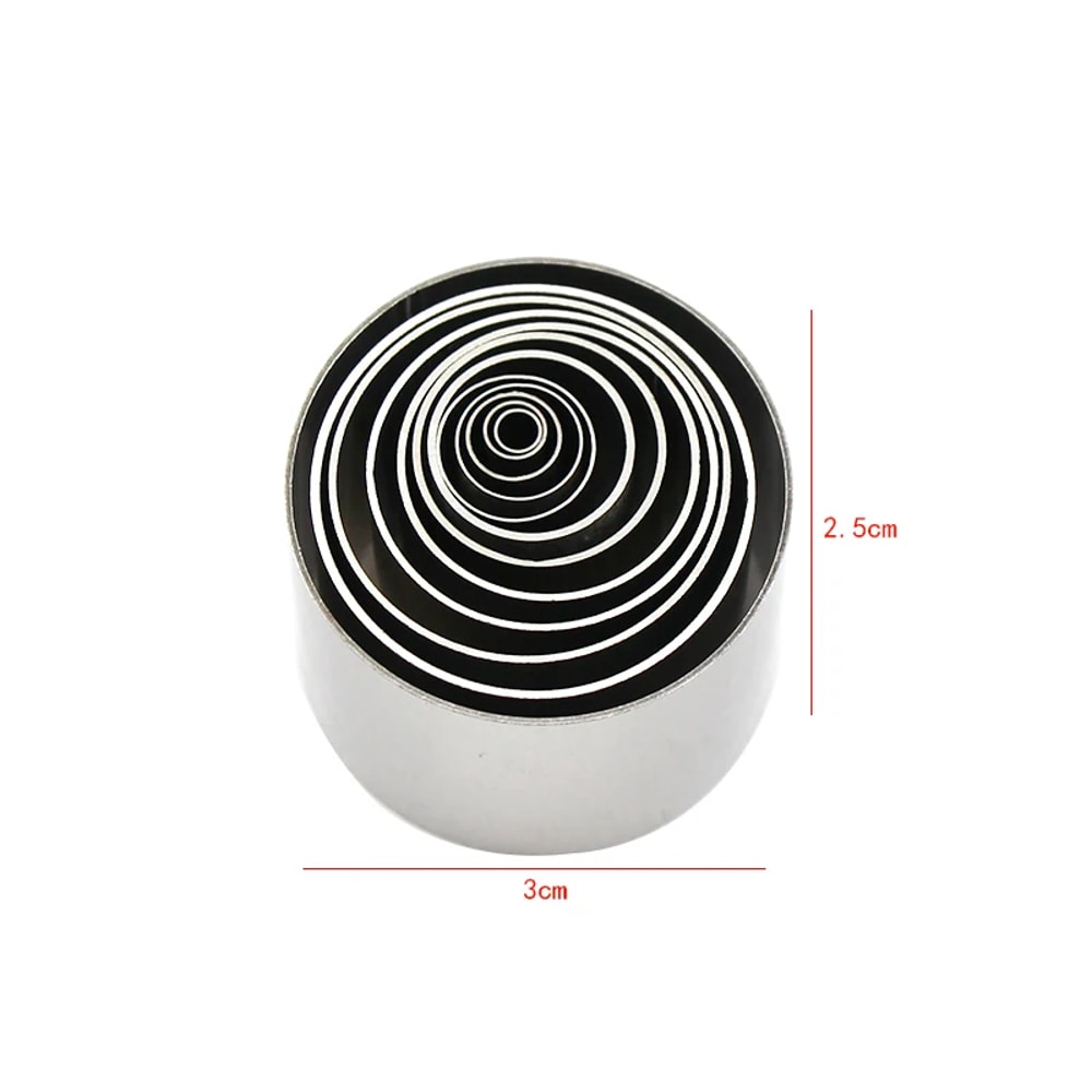 Stainless Steel Round Clay Cutter Set Premium Polymer and Ceramic Molds