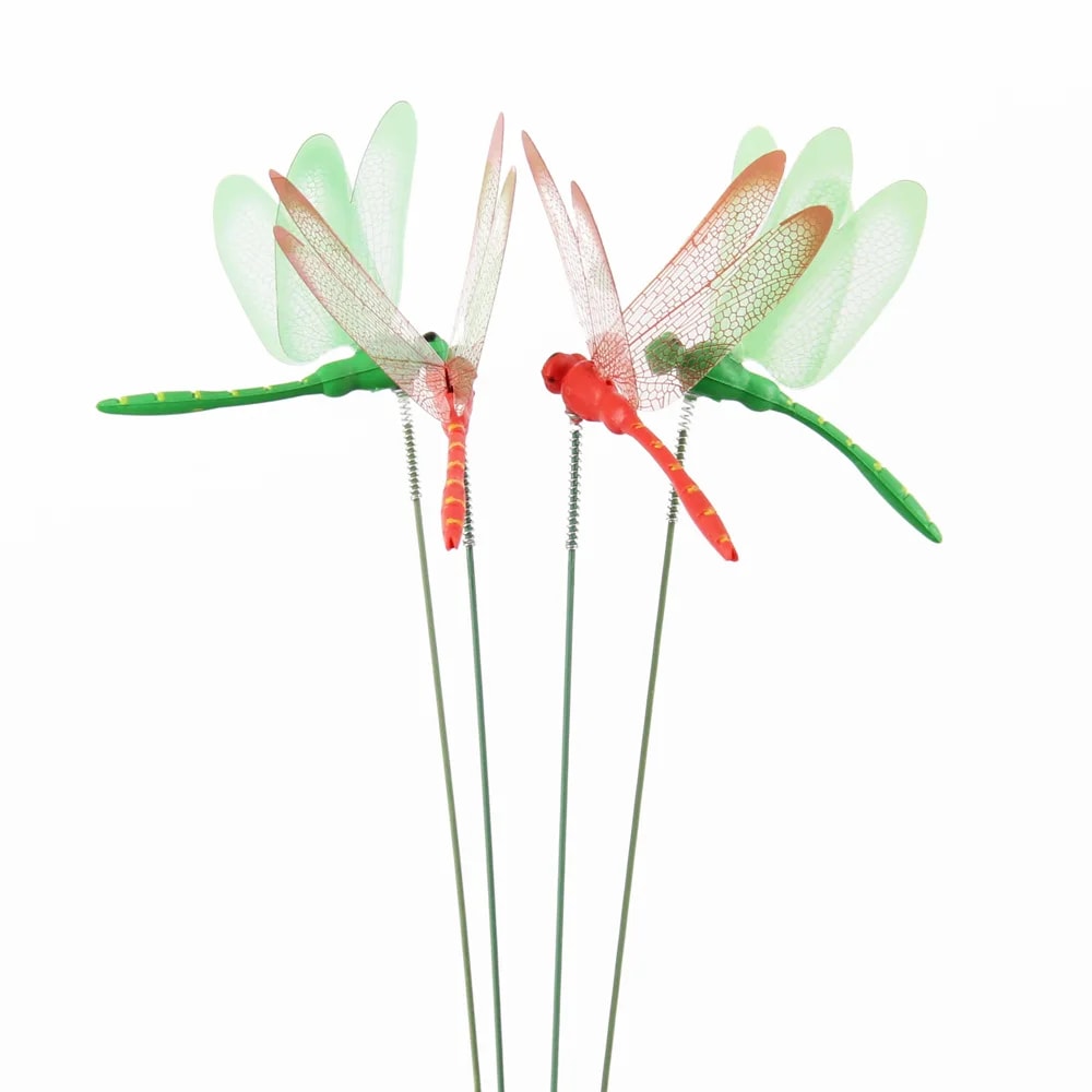Dragonfly Garden Stake Decorations Simulation Dragonflies for Potted Plants, Home Decor