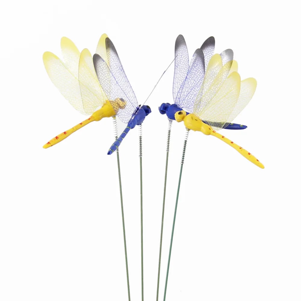 Dragonfly Garden Stake Decorations Simulation Dragonflies for Potted Plants, Home Decor