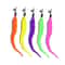 Colorful Cat Teaser Wand Rod Chase Toys Interactive Plush Worm Replacement Refills for Pet Play