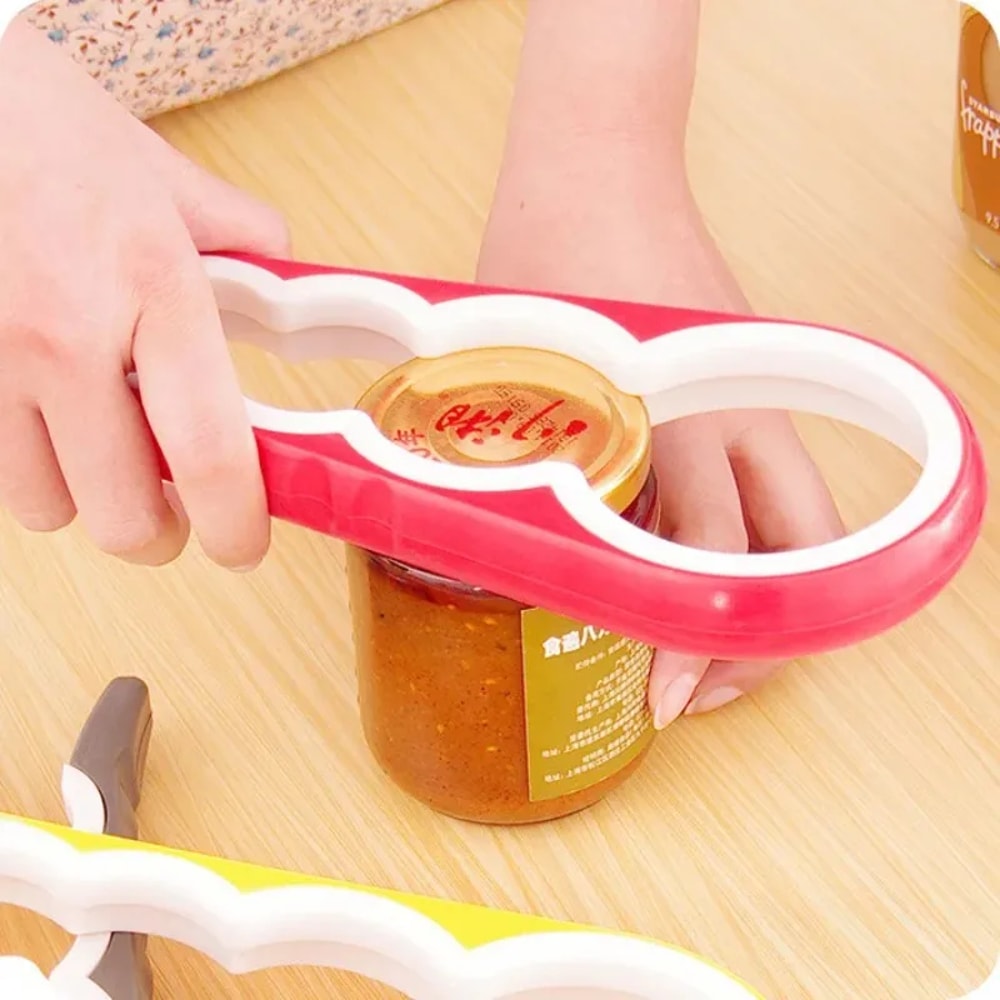 Multifunctional Gourd-Shaped Can Opener and Jar Tool