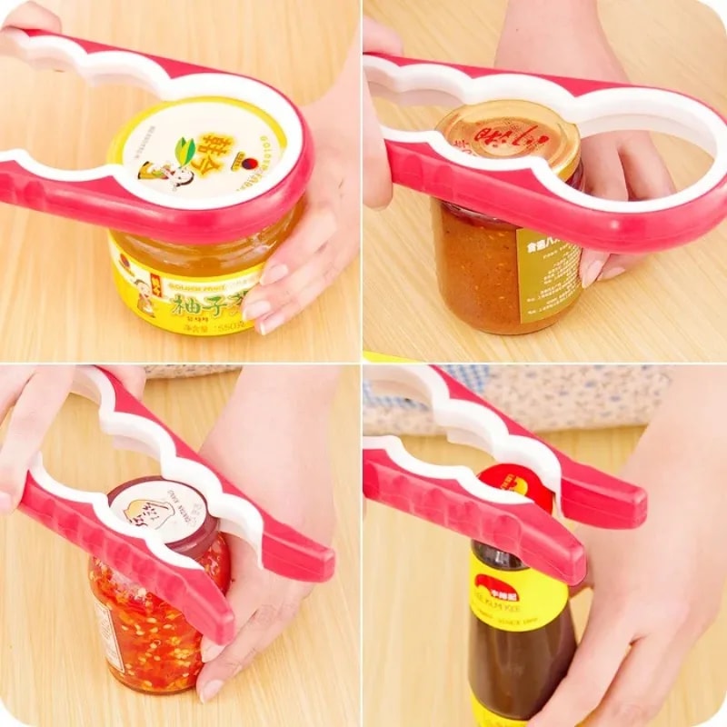 Multifunctional Gourd-Shaped Can Opener and Jar Tool