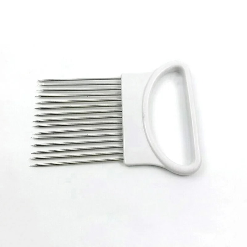 Stainless Steel Onion Slicer Vegetable Cutter MultiUse Kitchen Gadget For Tomatoes Vegetables And 0