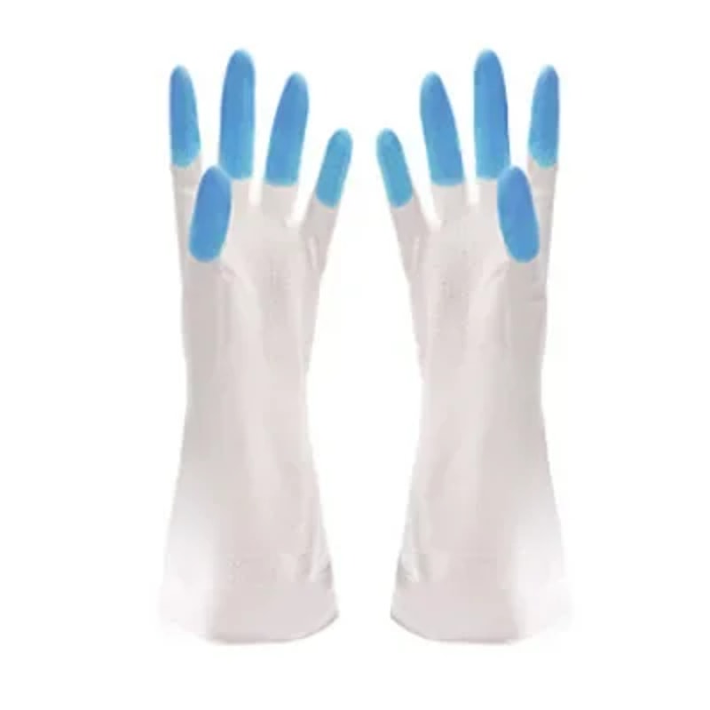 Durable Waterproof Dishwashing Gloves For Kitchen Housework NonSlip Thin Rubber Gloves 5