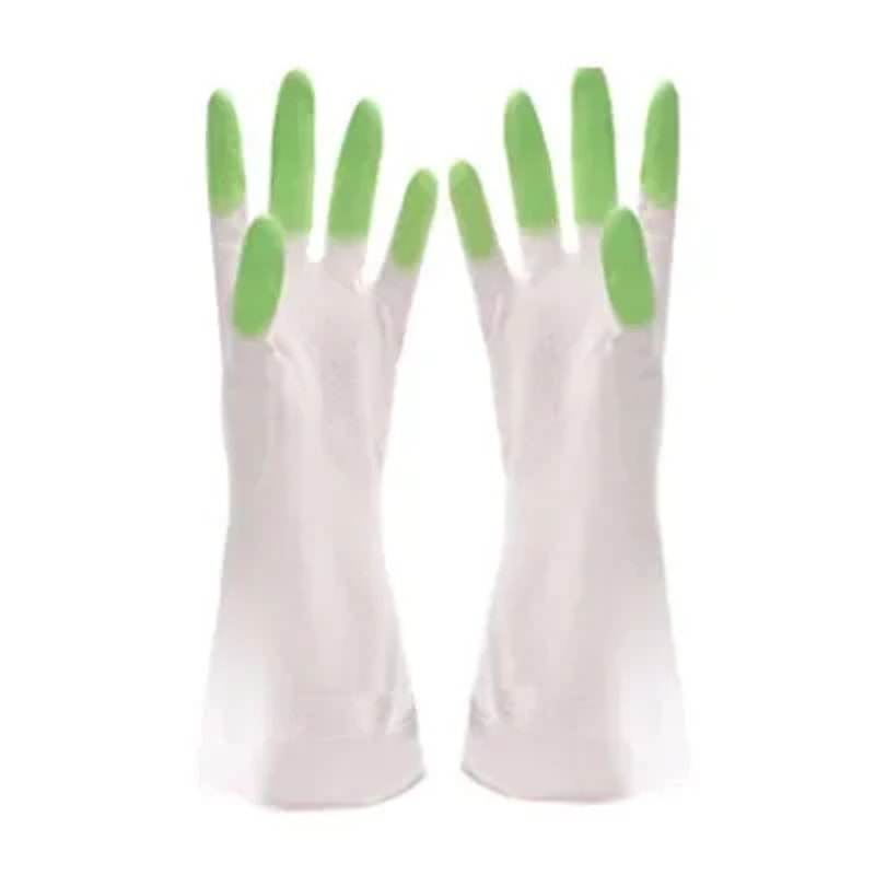 Durable Waterproof Dishwashing Gloves For Kitchen Housework NonSlip Thin Rubber Gloves 6