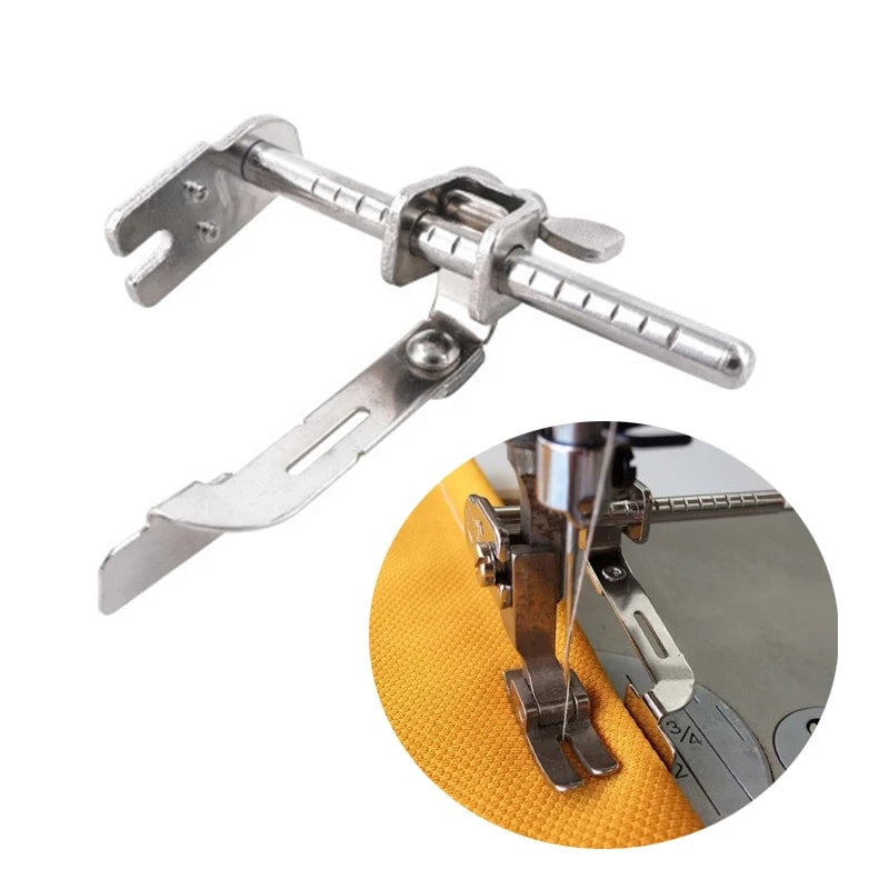 Stitch Ruler Fabric Guide for Industrial Flat Car Sewing Machines Precision Locator & Presser Foot Accessory for Smoot