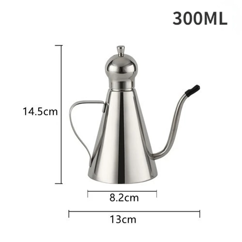 Stainless Steel Olive Oil Vinegar Dispenser Sleek Condiment Storage Bottles For Kitchen Organizati 5