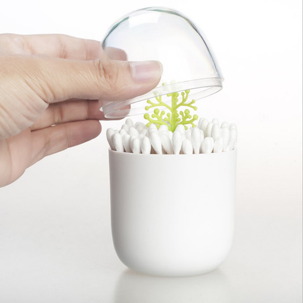 Cute Cartoon Dustproof Plastic Toothpick Holder Decorative Cotton Swab Toothpick Dispenser For Org 2