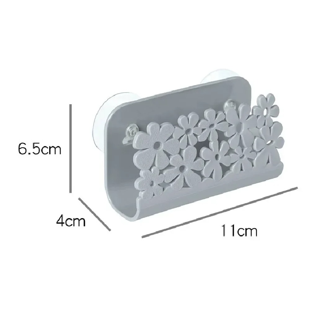 Suction Cup Kitchen Bathroom Drying Rack SpaceSaving Sponge And Dish Cloth Holder 4