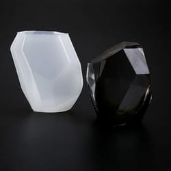 geometric stone shape silicone candle mold resin craft & aroma plaster mould for home decor