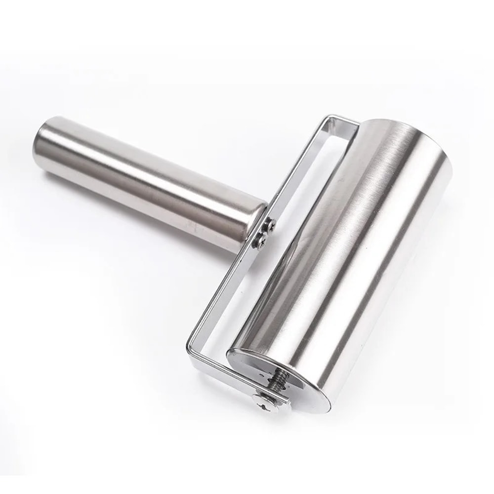 Stainless Steel Rolling Pin for Baking, Pastry, and Pizza Durable Metal Dough Roller Tool for Cookies & Fondant