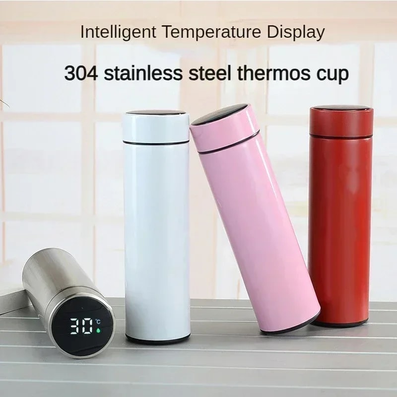 Stainless Steel Thermos Bottle With LED Digital Temperature Display Intelligent Temperature Measure 1