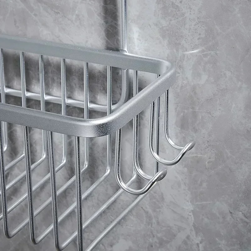 Convenient Shower Storage Rack with No Drill Installation Ideal for Bathroom Organization