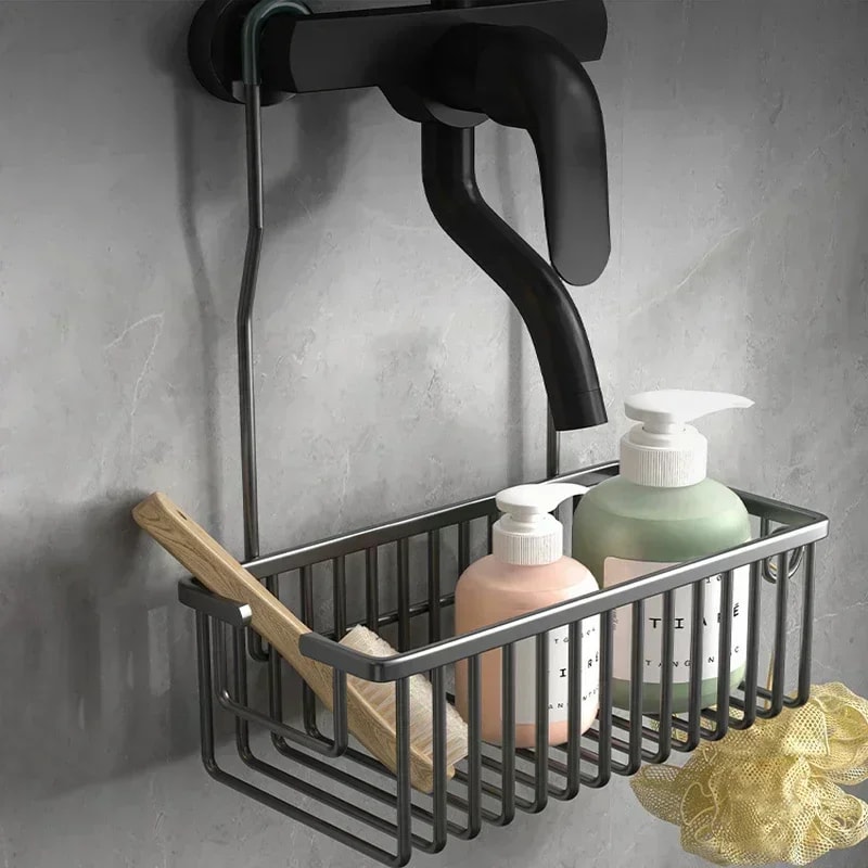 Convenient Shower Storage Rack with No Drill Installation Ideal for Bathroom Organization