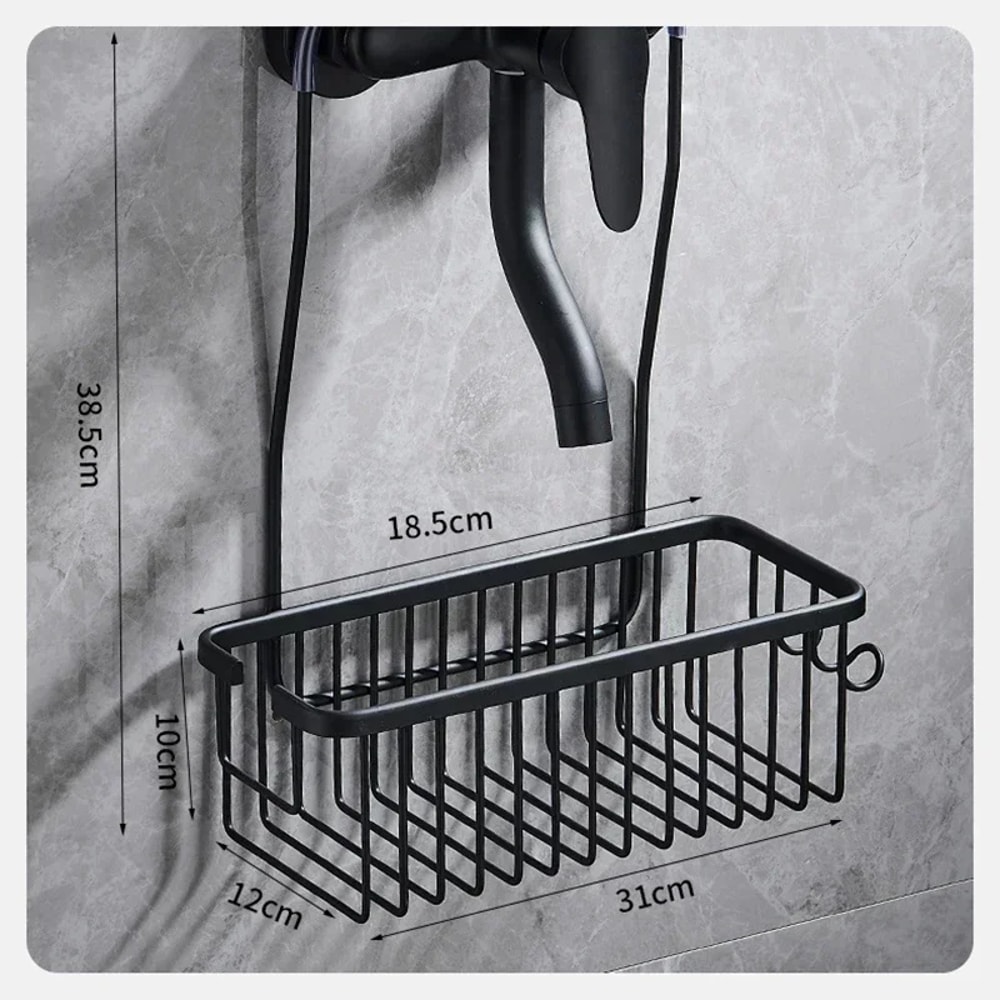 Convenient Shower Storage Rack with No Drill Installation Ideal for Bathroom Organization