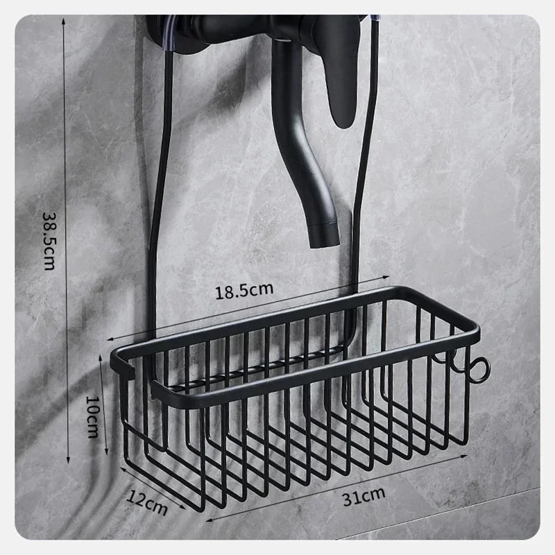 Convenient Shower Storage Rack with No Drill Installation Ideal for Bathroom Organization