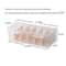 Clear Plastic Organizer Box for Game Cards with Adjustable Dividers Perfect Storage Solution for Collectors