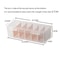 Clear Plastic Organizer Box for Game Cards with Adjustable Dividers Perfect Storage Solution for Collectors