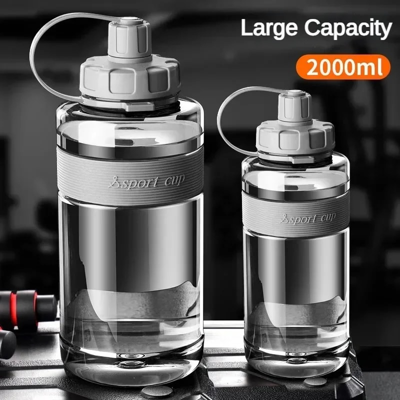 Big Water Bottle with Straw Large Capacity BPA Free Fitness Sports Water Bottle for School, Gym.