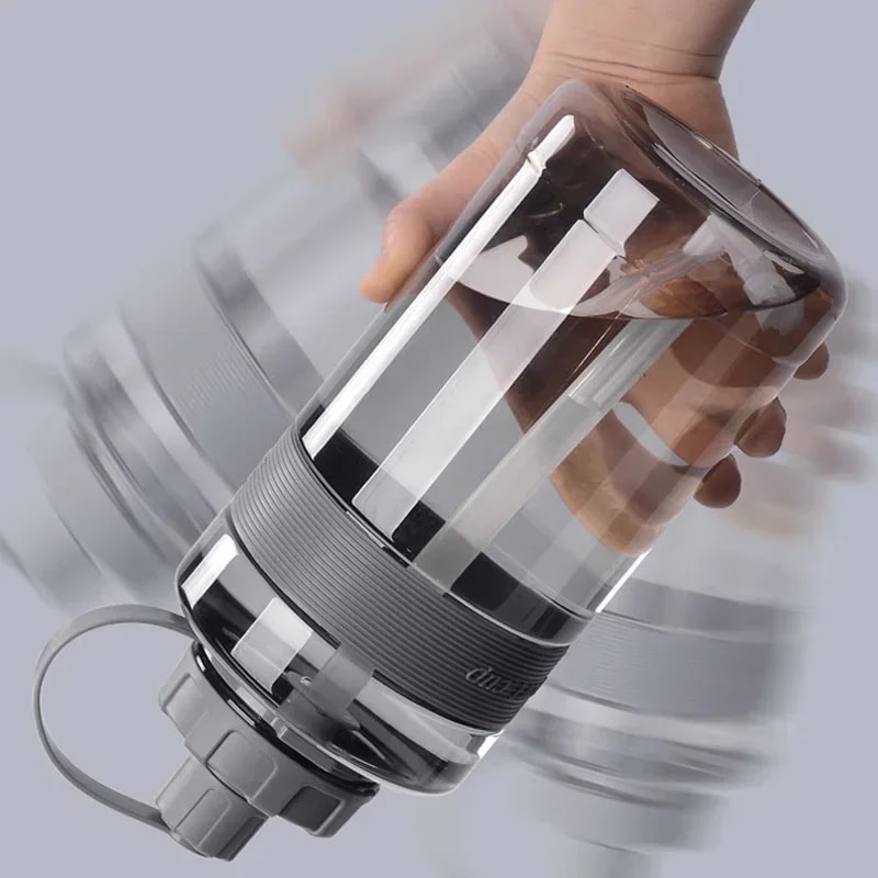 Big Water Bottle with Straw Large Capacity BPA Free Fitness Sports Water Bottle for School, Gym.