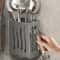Multifunctional Kitchen Utensil Rack WallMounted Or Freestanding Plastic Cutlery Storage With Drain 3