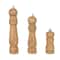Solid Wood Salt And Pepper Grinder Set Adjustable Spice Mill For Kitchen Cooking 4