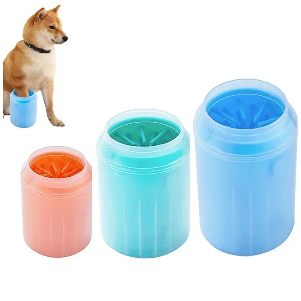 Soft Silicone Dog Paw Washer Cleaner Cup Pet Foot Cleaning Brush For Dogs And Cats 0