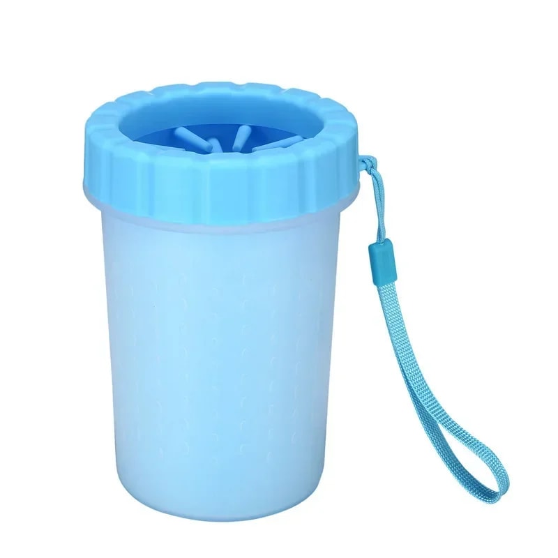 Pet Foot Washing Cup for Dogs & Cats Automatic, Portable Paw Cleaner & Wash Brush for Dirty Paws